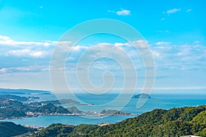 Beautiful View on top of the Cliff in Yehliu Geopark, Taiwan