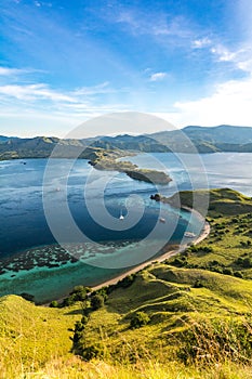 Beautiful View From The Top of Gili Lawa Darat Island photo