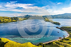 Beautiful View From The Top of Gili Lawa Darat Island photo