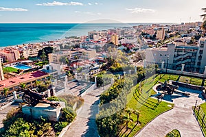 Beautiful view of Torremolinos coast