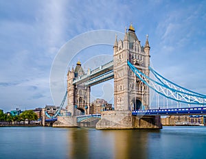 Beautiful view of Tower Bridge in London United Kingdom UK photo