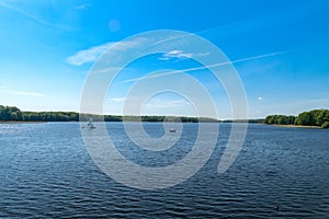 Beautiful view on Trzesiecko lake