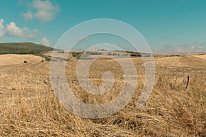 Beautiful view of Tuscany landscape and landmarks. Summer in Italy