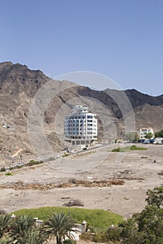 Beautiful view of the typical architecture of Aden