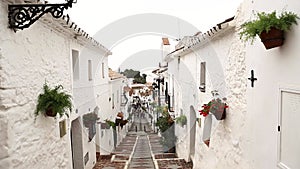 Beautiful view of a typically Spanish Andalusian street