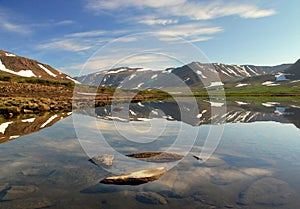 Beautiful view of Ural mountains