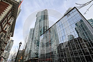 Beautiful view of Vancouver, BC British Columbia, Canada. Panorama, landscape