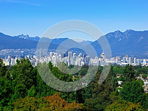 Beautiful view of Vancouver, British Columbia, Canada