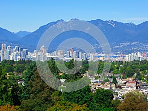 Beautiful view of Vancouver, British Columbia, Canada