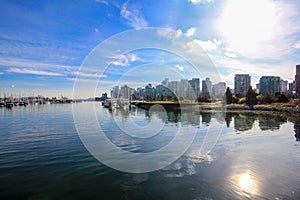 Beautiful view of Vancouver, British Columbia, Canada