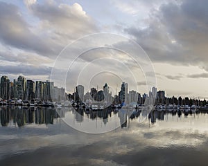 Beautiful view of Vancouver skyline