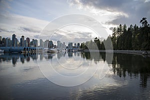 Beautiful view of Vancouver skyline