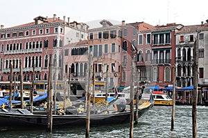 Beautiful view Venezia canal in Italy Europe