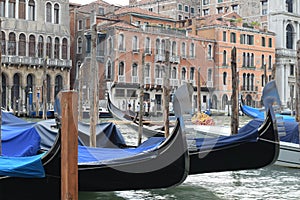 Beautiful view Venezia canal in Italy Europe