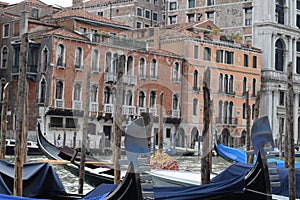 Beautiful view Venezia canal in Italy Europe