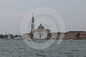 Beautiful view Venezia canal in Italy Europe