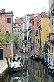 Beautiful view Venezia canal Italy Europe