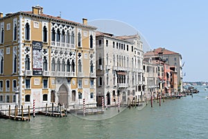 Beautiful view Venezia canal Italy Europe