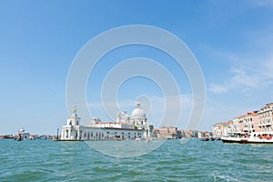 Beautiful view of Venice and the Grand Canal. Santa Maria Della Salute