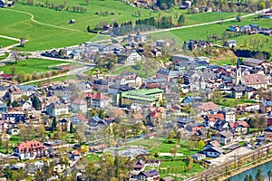 Beautiful view of the village Bad Goisern in Austria