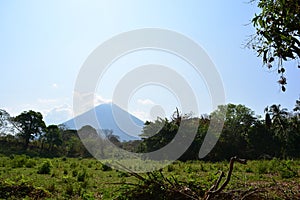 Beautiful view of the volcano ConcepciÃ³n, in Ometepe Island, Nicaragua