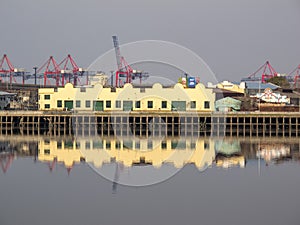 Beautiful view of Vuelta de Rocha, Buenos Aires, Argentina