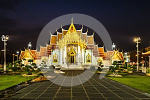 Beautiful view of Wat Benchamabophit Dusitvanaram