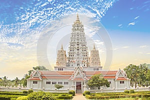 Beautiful view of the Wat Yan Temple in Pattaya, Thailand