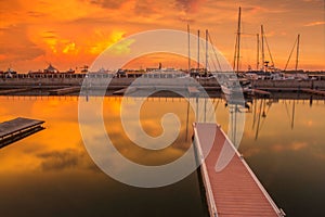 Beautiful View from the Water frond Wilayah Labuan.