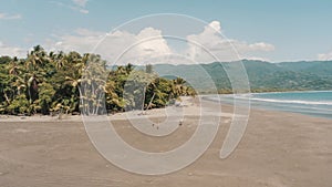 Beautiful view of the Whale\'s tail beach in Uvita, Costa Rica