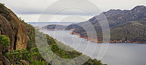 Wineglass Bay beach located in Freycinet National Park, Tasmania