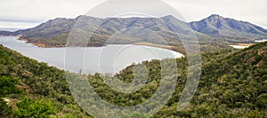 Wineglass Bay beach located in Freycinet National Park, Tasmania