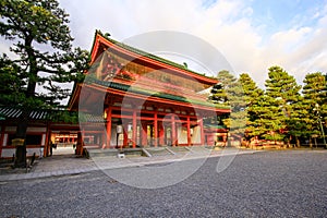 Beautiful view of the Yasaka shrine, Kyoto, Japan