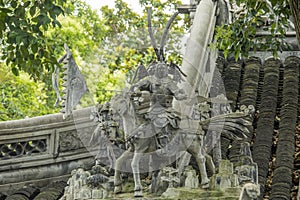 the beautiful view of Yu Garden.