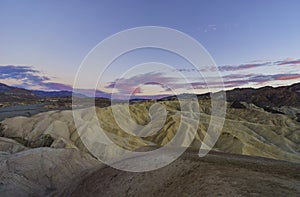 Beautiful view from Zabriskie Point