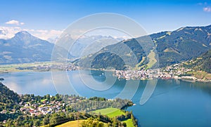 Beautiful view of Zell am See, Austria photo