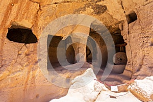 Beautiful view of Zelve open air museum, Cappadocia