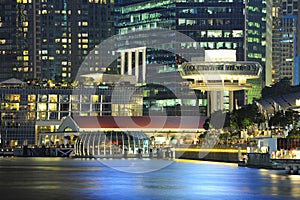 Beautiful viewpoint city of Marina Bay Sands