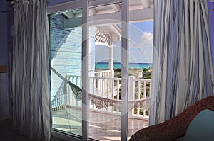 Beautiful views of the Caribbean Sea from the house windows