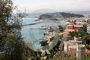 Beautiful views of the coast summer day