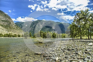 Beautiful views and landscape of Altai nature