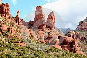 Beautiful views of the landscape of Sedona, Arizona in winter