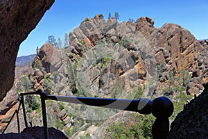 Rugged and Steep Section of High Peaks Trail, Pinnacles National Park, California, USA