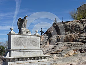 Beautiful views of the Sanctuary of the Virgen de la Cabeza in AndÃÂºjar, Andalusia photo