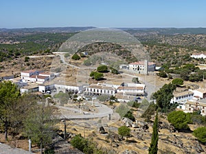 Beautiful views of the Sanctuary of the Virgen de la Cabeza in AndÃÂºjar, Andalusia photo