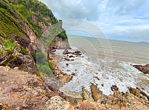 Beautiful views from top of Mawar Island in Johor, Malaysia