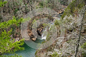 Beautiful views from uutlooks around Tallulah Falls