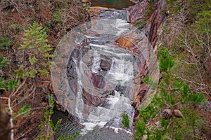 Beautiful views from uutlooks around Tallulah Falls