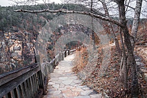 Beautiful views from uutlooks around Tallulah Falls