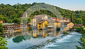 The beautiful village of Borghetto near Valeggio sul Mincio. Province of Verona, Veneto, Italy